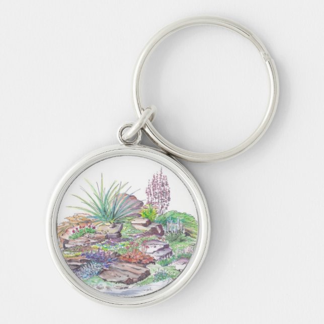 Alpine Garden Landscaping Key Ring (Front)
