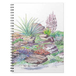 Alpine Garden Landscaping Spiral Notebook