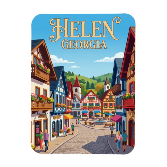 Alpine Helen Georgia Magnet (Vertical)