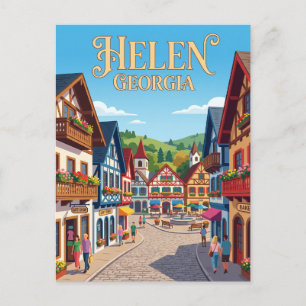 Alpine Helen Georgia Postcard