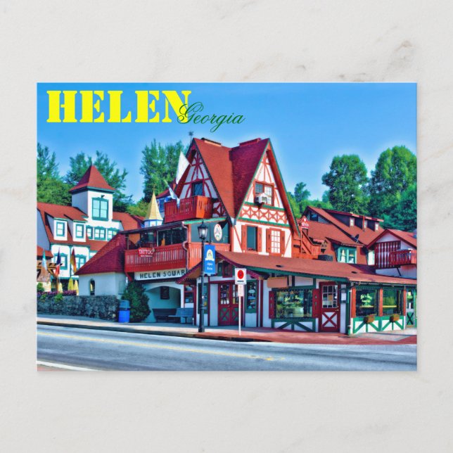 Alpine Helen, Georgia, USA. Postcard (Front)
