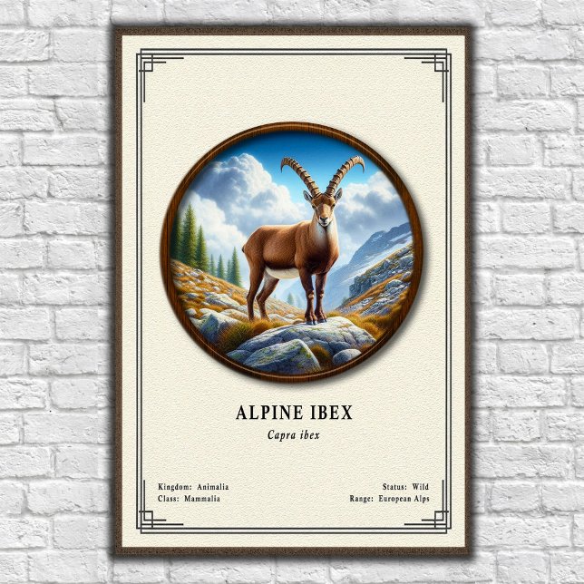 Alpine Ibex Zoology Series Poster (Creator Uploaded)