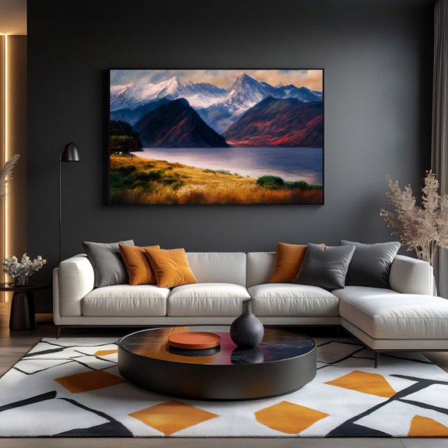 Alpine Lake at Sunset Canvas Print (Creator Uploaded)