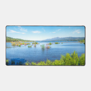 Alpine Lake Serenity Panorama Desk Mat