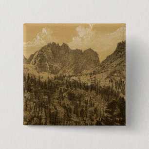 Alpine Lake, Sierra Nevada 15 Cm Square Badge