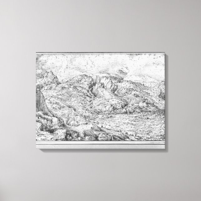 Alpine landscape, 1553 canvas print (Front)