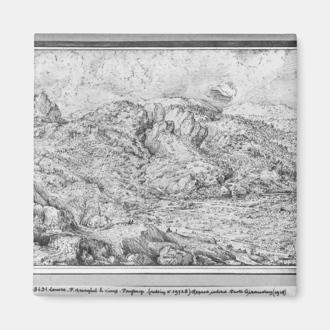 Alpine landscape, 1553 magnet (Front)