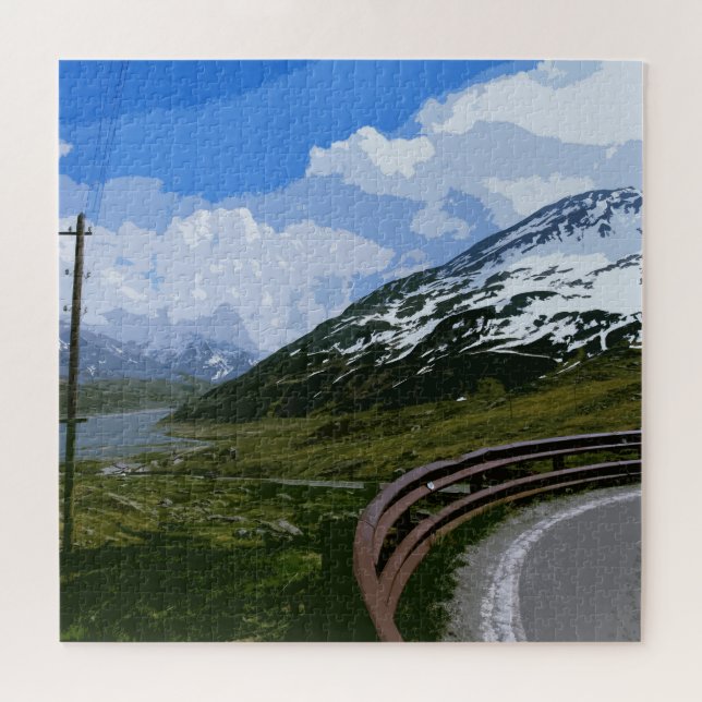 Alpine landscape jigsaw puzzle (Horizontal)