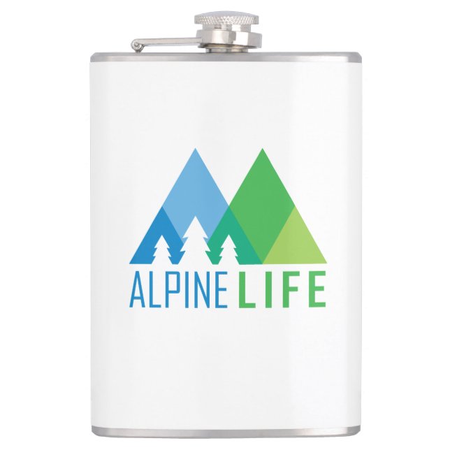 Alpine Life Hip Flask (Front)