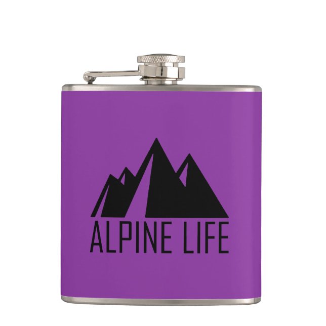 Alpine Life Hip Flask (Front)