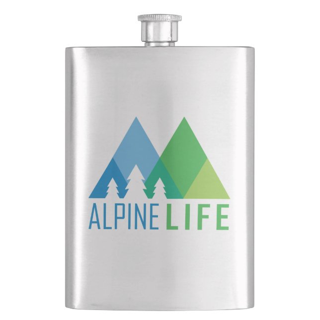 Alpine Life Hip Flask (Front)