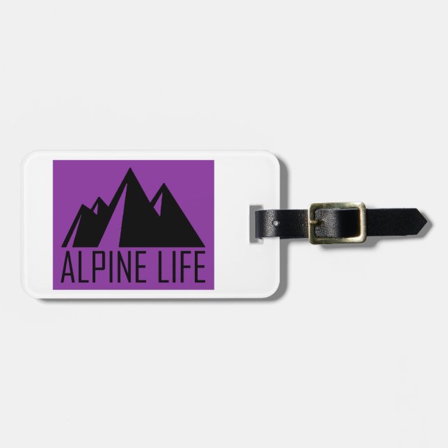 Alpine Life Luggage Tag (Front Horizontal)