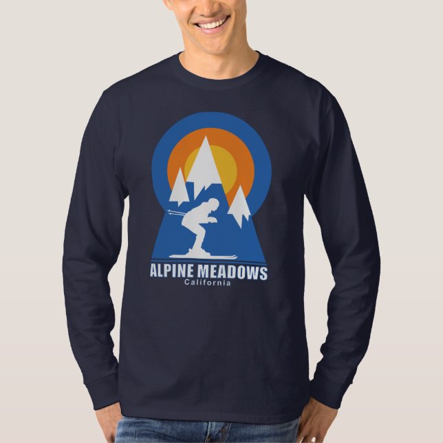 Alpine Meadows Ski Sunset T-Shirt (Front)