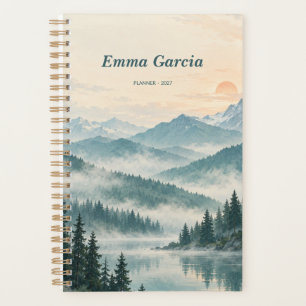 Alpine Morning Mountain Personalised 2027 Planner