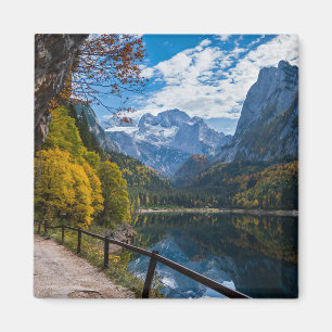 Alpine Mountain Lake Gosauseen Lake Austria  Magnet
