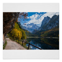 Alpine Mountain Lake Gosauseen Lake Austria