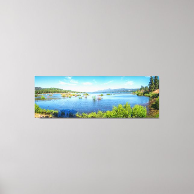 Alpine Mountian Lake Panorama Photograph Wall Art (Front)