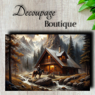 Alpine Retreat Decoupage Tissue Paper