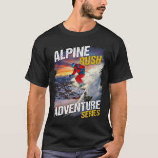 Alpine Rush – Extreme Ski Adventure Mountain T-Shirt
