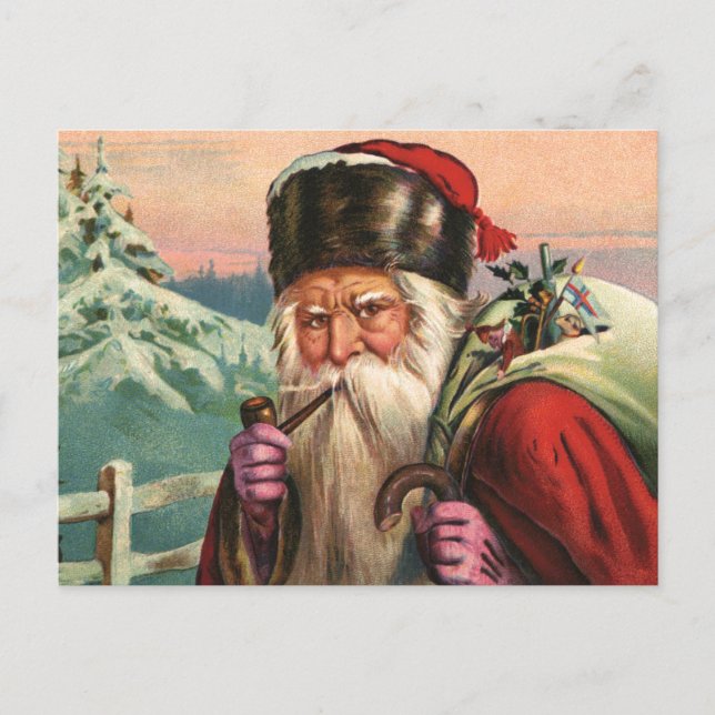 Alpine Santa Postcard (Front)