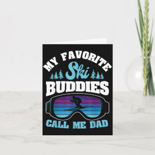 Alpine ski slope skiing dad skier snowboarderAlpin Card