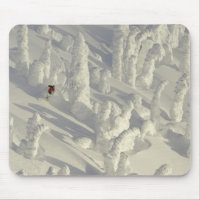 Alpine Skier in thick snowghosts at Big