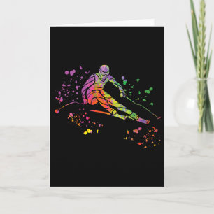 Alpine Skier Winter Sports Nordic Skiing _5 Card