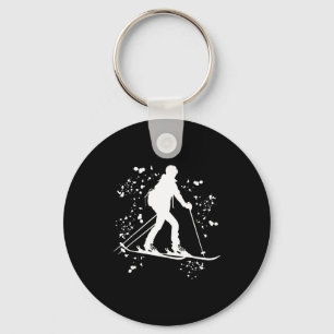 Alpine skier winter sports ski touring Alpine skie Key Ring
