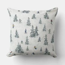 Alpine Skiers and Hidden Yetis - Downhill Skiing