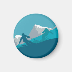Alpine Skiing   Magnet