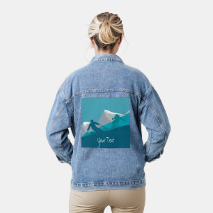Alpine Skiing  Personalised Denim Jacket