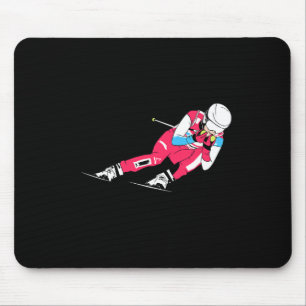 Alpine Skiing Ski Racing Skier Ski Downhill  Mouse Pad