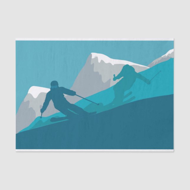 Alpine Skiing   Tissue Paper (Front)