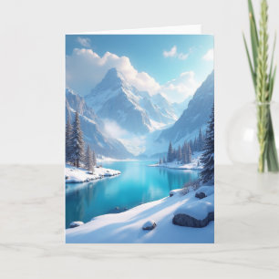 Alpine Snow Christmas Card