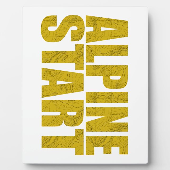 Alpine Start (Topo) Plaque (Front)