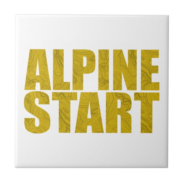 Alpine Start (Topo) Tile (Front)