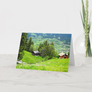 Alpine summer in Switzerland Holiday Card