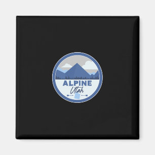 Alpine Utah Ut Mountains Dge Hiking Souvenir Magnet