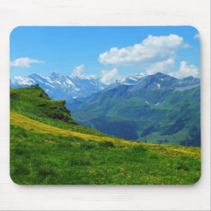 Alpine view in Switzerland Mouse Pad