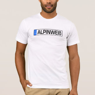 Alpine white Euro plate T-Shirt