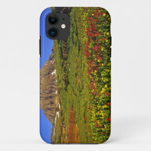 Alpine wildflowers at Logan Pass in Glacier iPhone 11 Case