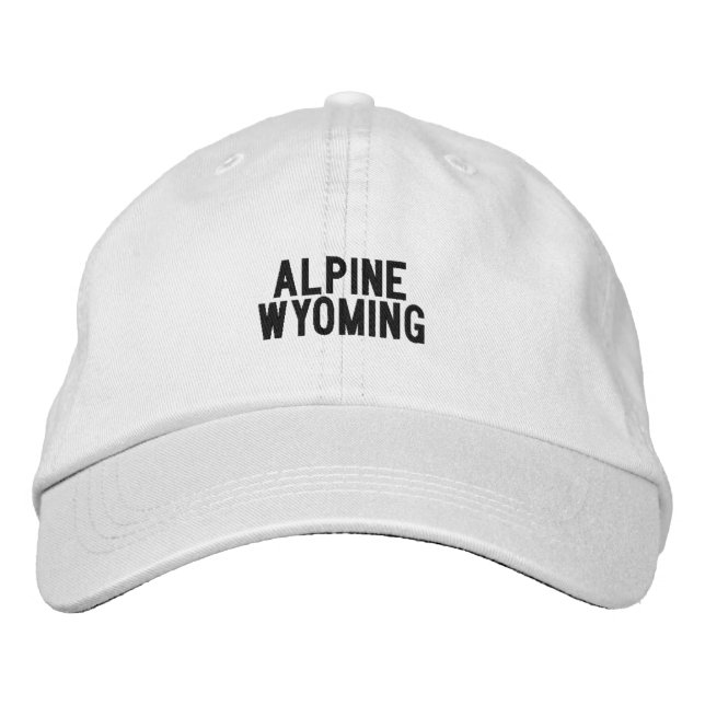 Alpine Wyoming Embroidered Hat (Front)