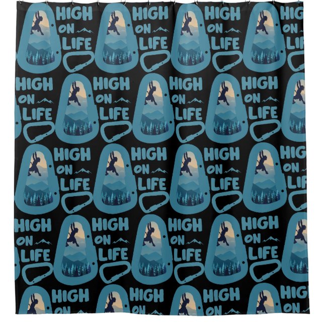 Alpinism Mountaineering Shower Curtain (Front)