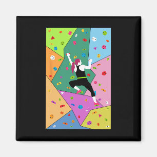 Alpinism Wall Climbing Rock Climbers Gift Women Ki Magnet