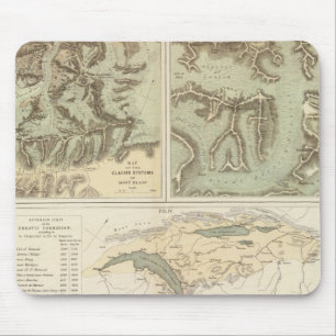 Alps glacier systems mouse pad
