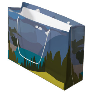 Alps Mountain Lake Large Gift Bag
