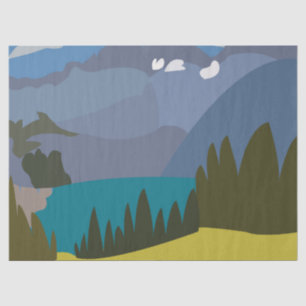 Alps Mountain Lake Tissue Paper