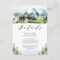 Alps Mountain Landscape Forest Wedding Details