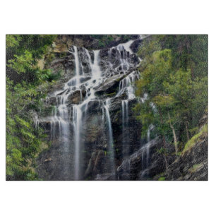 Alps Mountain Top Waterfall Cutting Board