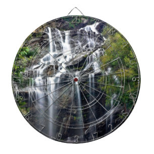 Alps Mountain Top Waterfall Dartboard